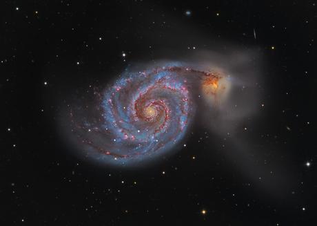 M51: la galaxia Remolino