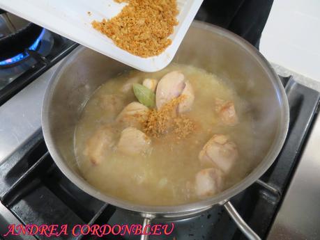 POLLO EN SALSA DE ALMENDRAS O EN PEPITORIA. LA MEJOR RECETA DE MI MADRE.