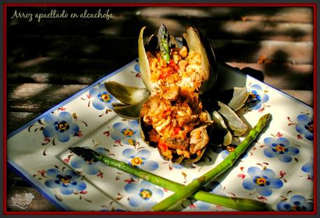 arroz apaellado en alcachofa tererecetas 01