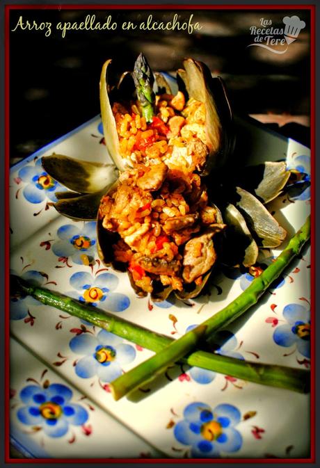arroz apaellado en alcachofa tererecetas 05