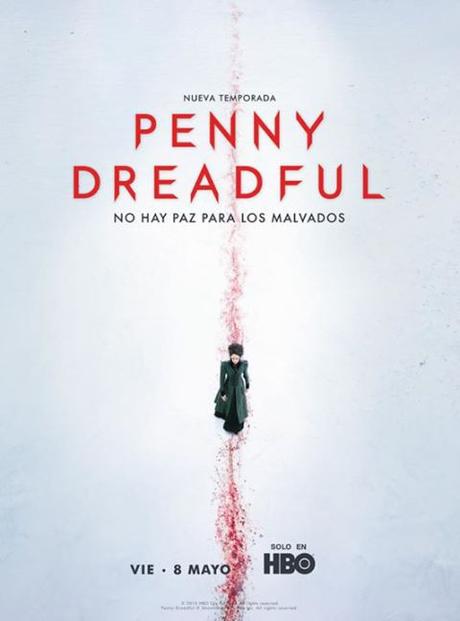 Afiche de la 2da temporada de #PennyDreadful. Estreno en @HBOLAT, 8 de Mayo de 2015