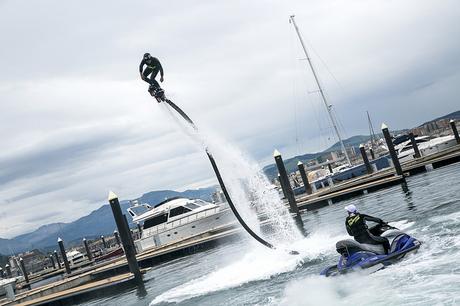 Exhibición de flyboard Laredo