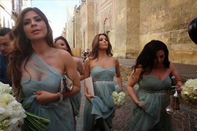 Eva Longoria deslumbra de boda por Córdoba (España)