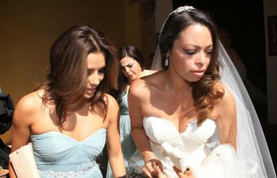 Eva Longoria deslumbra de boda por Córdoba (España)