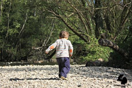 corriendo por el río