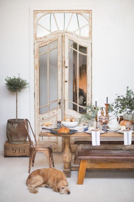 Natural and cooper dinning