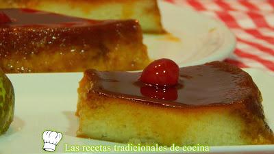 Flan de pera sin leche