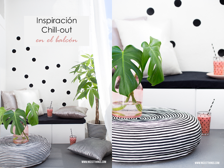 Un chill out en blanco y negro en tu balcón #diariodeco14