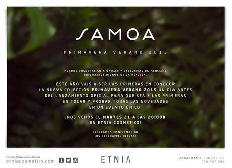 BLOGSSIPGIRL HA ESTADO ALLI: PRESENTACIÓN SAMOA, COLECCIÓN PV2015 DE ETNIA