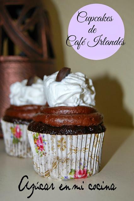 Cupcakes de café irlandés