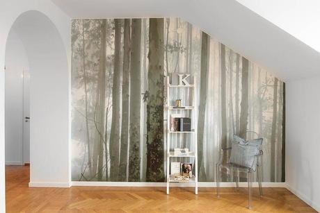 PAREDES DECORADAS Y ESTILO NÓRDICO CONTEMPORÁNEO CON TONOS NEUTROS