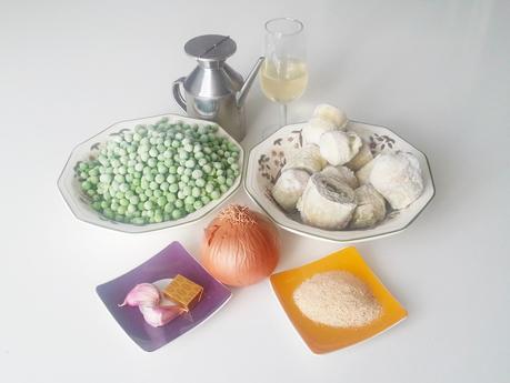 ALCAUCILES CON CHÍCHAROS: ALCACHOFAS CON GUISANTES