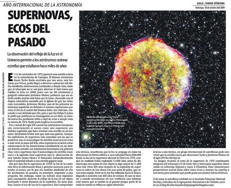 Zoco de Astronomía: Supernovas, ecos del pasado