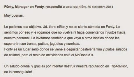 Drama en el Trip Advisor