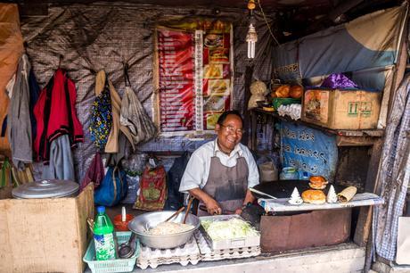 Comida callejera en Darjeeling