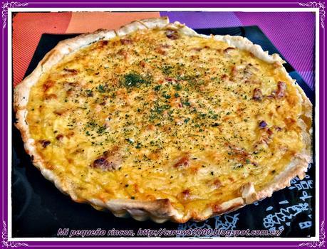 Quiche de Jamón y Bacón Quiche de Jamón y Bacón