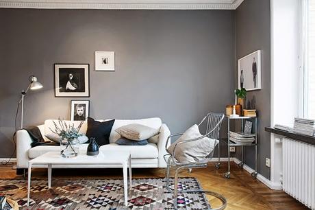 Una casa en tonos grises y blancos con mucho encanto - Paperblog