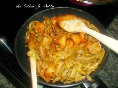 Judías verdes, rehogadas con pimentón  (dieta)