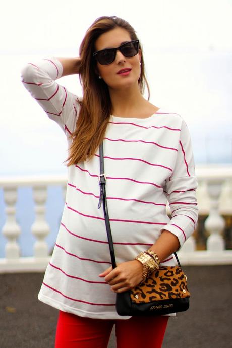 Red Stripes Top