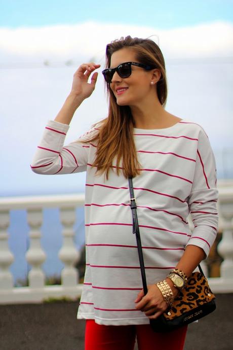 Red Stripes Top