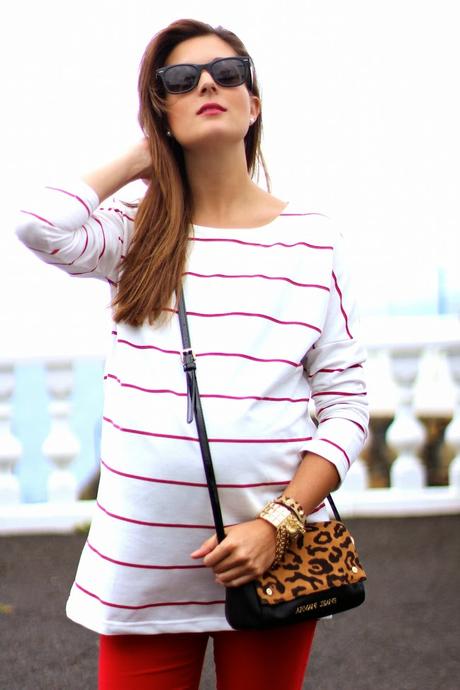 Red Stripes Top