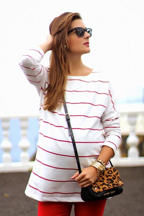 Red Stripes Top