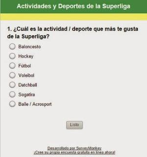 Nuestra encuesta (3): actividades y deportes en la Superliga
