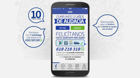 Dacia celebra sus 10 años buscando la felicitación más audaz por WhatsApp #felicitadacia