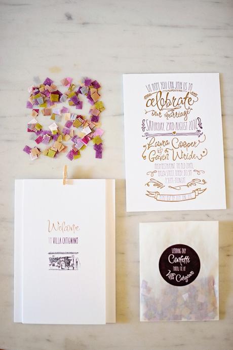 Invitacion con accesorios