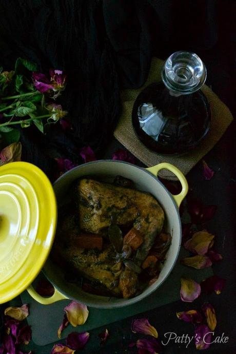 Coq au vin - acercamiento a Paul Bocuse Coq au vin - acercamiento a Paul Bocuse