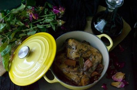 Coq au vin - acercamiento a Paul Bocuse Coq au vin - acercamiento a Paul Bocuse