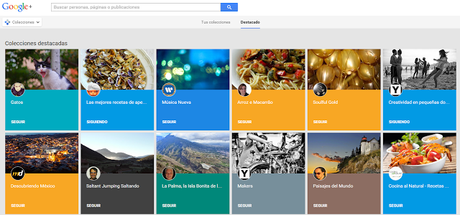 Collecciones, el Pinterest de Google Plus