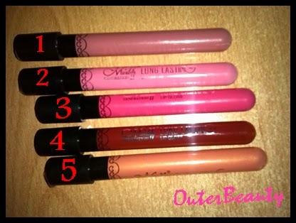 BRILLOS DE LABIOS WATERPROOF.