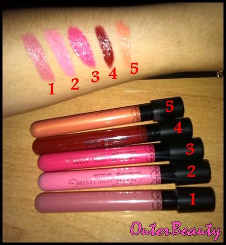 BRILLOS DE LABIOS WATERPROOF.