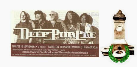 Entrada Deep Purple 1998