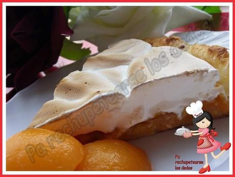 *Tarta de nísperos y merengue (thermomix)