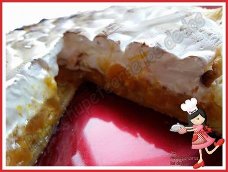 *Tarta de nísperos y merengue (thermomix)