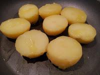 CABALLA AL HORNO CON PATATAS Y SAL DE VINO (Cena#81)