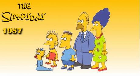 los simpson en el ano 1987 600x328 Los Simpson y sus nuevas temporadas 27 y 28 hacen historia