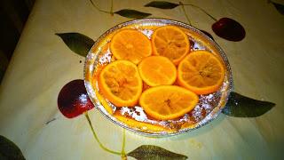 TARTA DE QUESO A LA NARANJA