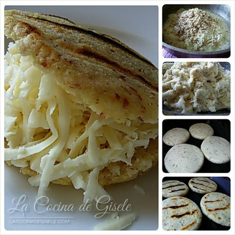 Receta: Arepas con Harina de Almendras