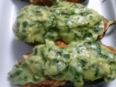 BERENJENAS RELLENAS Y GRATINADAS