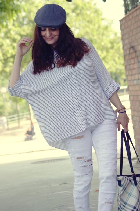 De blanco y a rayas!