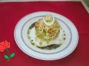 Timbal verduraitas variadas garbanzos salazones