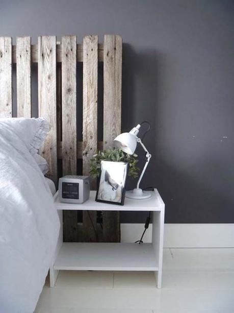 Cabeceros con palets de madera; Ideas diferentes para decorar tu dormitorio.