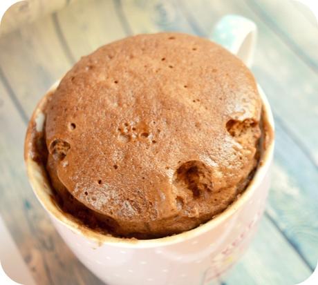 Mug cake de chocolate