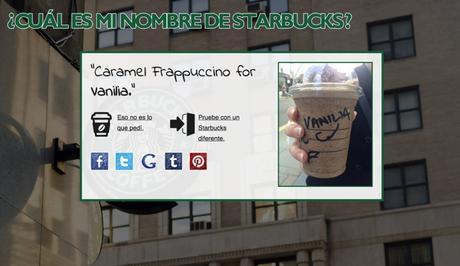 ¿Harto de que escriban tu nombre mal en Starbucks? Llega la web definitiva
