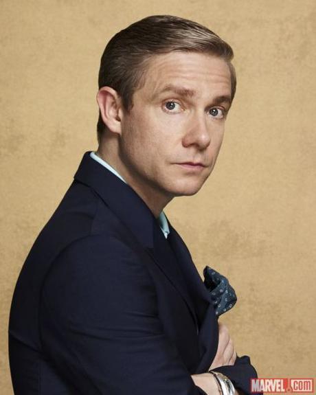 1era imágen conceptual de #CapitánAméricaGuerraCivil, y #MartinFreeman integra el elenco