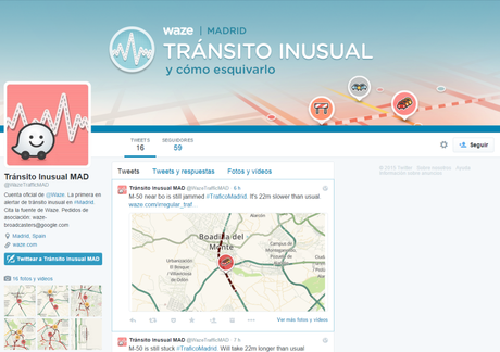 Waze lanza nuevo servicio de Tráfico Inusual en Twitter