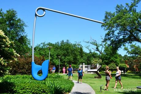 o el verde del Jardín de las Esculturas